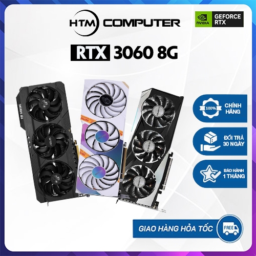 Card Màn Hình Vga RTX 3060 12GB - Bảo hành 1 Tháng