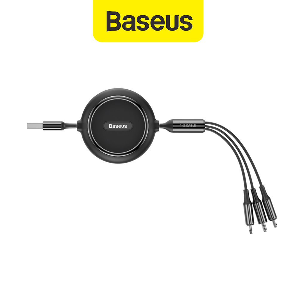 Baseus Golden Loop Three-in-One Elastic Data Cable USB for M+L+T