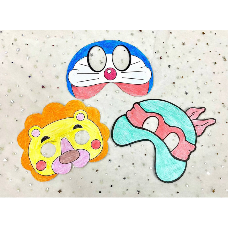 Mặt nạ tô màu hallowwen cho bé