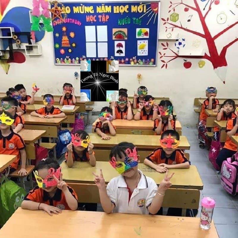 Mặt nạ tô màu hallowwen cho bé