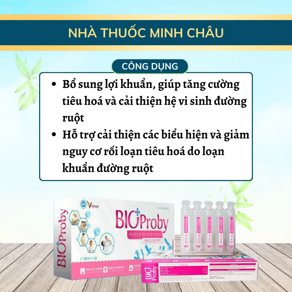 Bổ sung men vi sinh, men tiêu hóa cho bé, bổ sung kẽm BioProby Vinafa