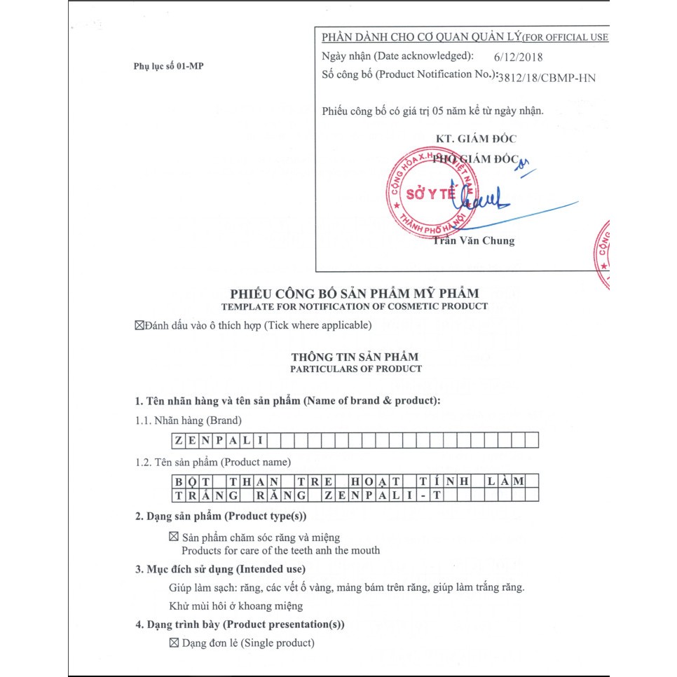 Bột Trắng răng Royal Teeth Whitening Zenpali phiên bản mới Vị Bạc Hà - Matcha