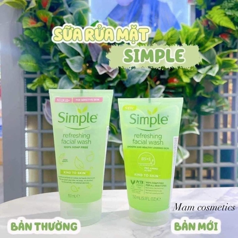 SỮA RỬA MẶT SIMPLE