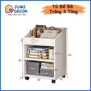 Tủ để đồ văn phòng, kệ để đồ đa năng, đa dạng kích thước có bánh xe tiện dụng - Jumi Decor