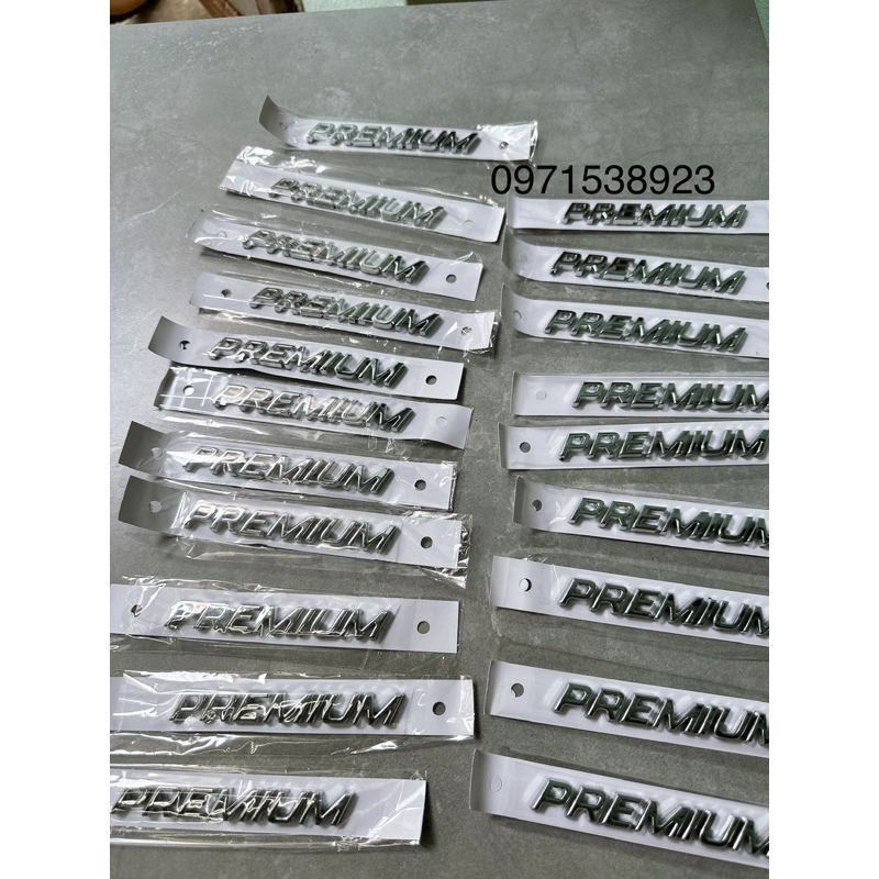 CHỮ LUXURY PREMIUM DÁN ĐUÔI XE MAZDA KIA CAO CẤP GIÁ RẺ