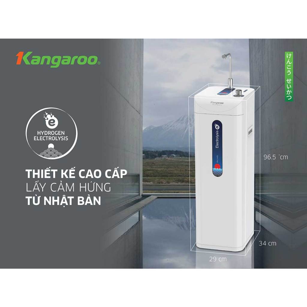 Máy lọc nước Kangaroo Hydrogen ion kiềm KG10A8ESG