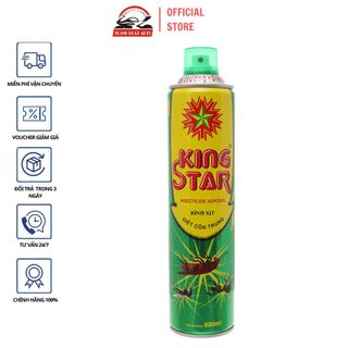 Bình xịt diệt muỗi, gián, kiến KingStar 600ml hương chanh tiện lợi dể dàng sử dụng