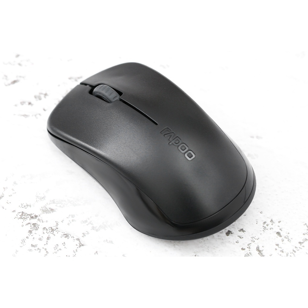 Chuột Máy Tính Không Dây Bluetooth Rapoo 1680 Silent Đầu Thu USB 2.4Hz Không Gây Tiếng Động - Hàng Chính Hãng
