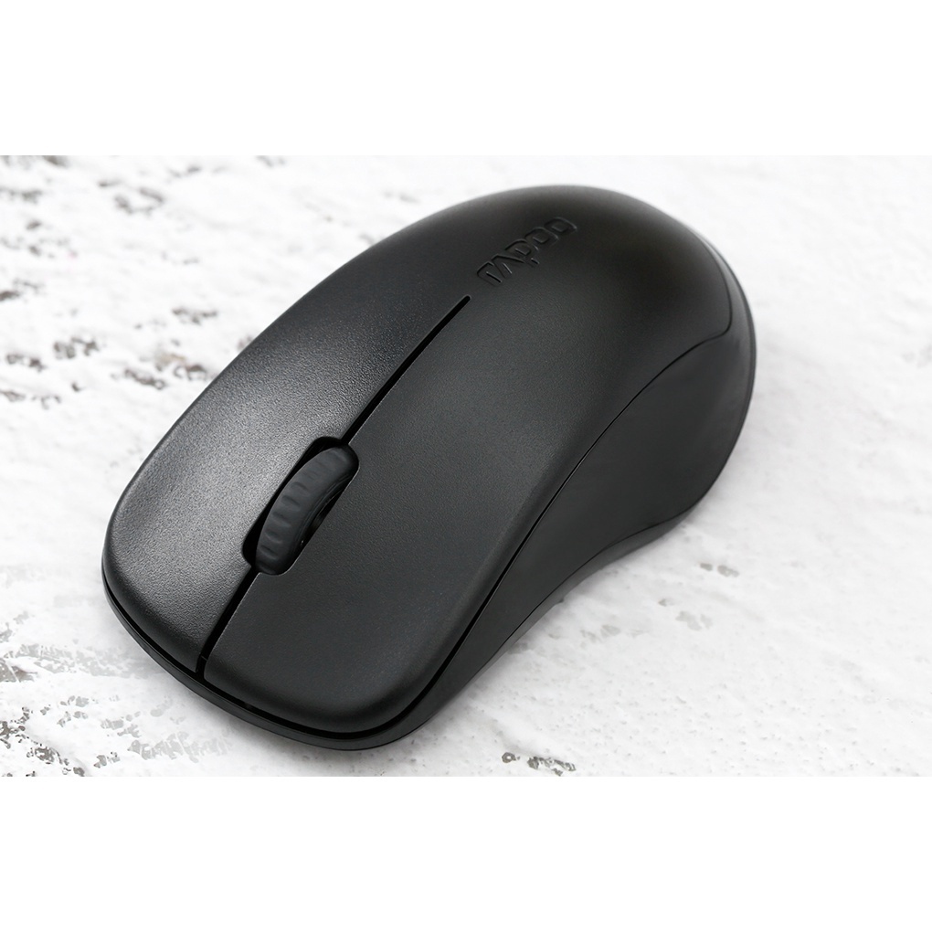 Chuột Máy Tính Không Dây Bluetooth Rapoo 1680 Silent Đầu Thu USB 2.4Hz Không Gây Tiếng Động - Hàng Chính Hãng