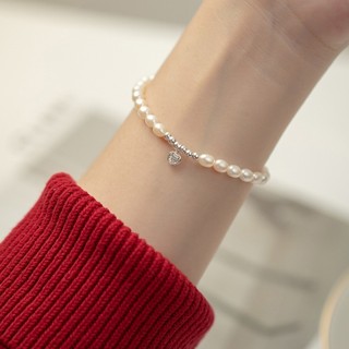 Vòng tay bạc s925 aroch jewelry trái tim đá zircon s6440