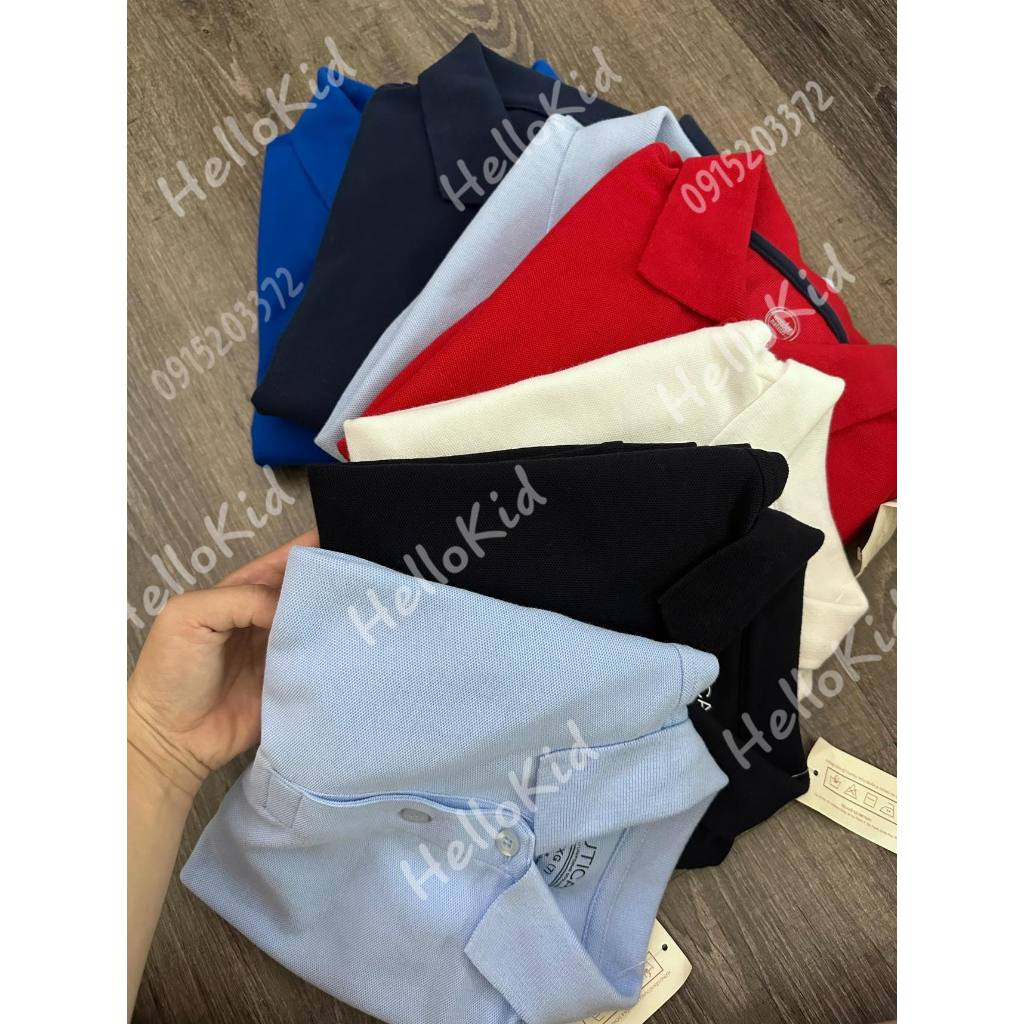 Áo polo dài tay cho bé