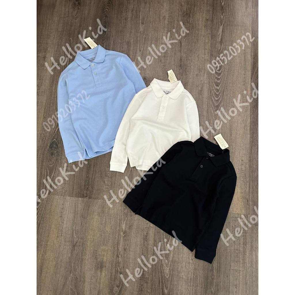 Áo polo dài tay cho bé