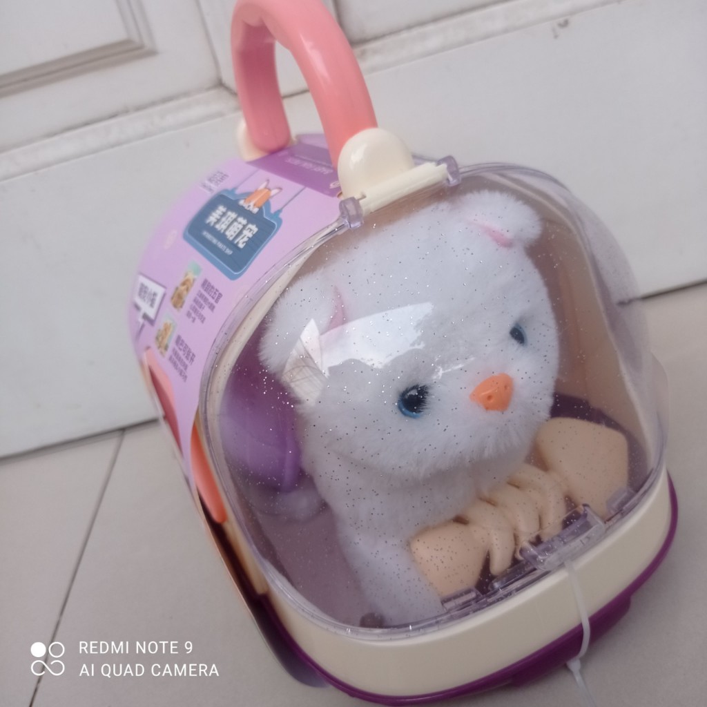 Đồ chơi mèo bông biết chạy biết kêu meo meo