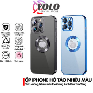 Ốp hở táo iphone 15 pro max 13 pro max 14 pro max 12 pro max 11 Promax - ốp lưng Điện Thoại viền vuông Bảo vệ camera
