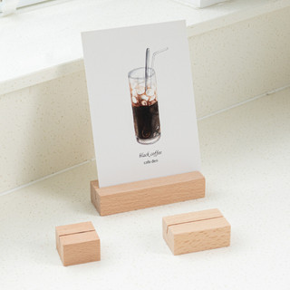 Kihowa | Giá đỡ gỗ kẹp ảnh, postcard, thẻ tên đặt bàn - được làm bằng gỗ tự nhiên, tối giản và nhã nhặn