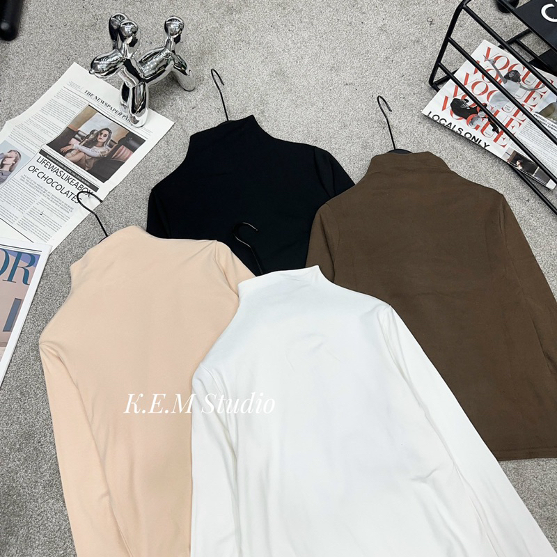 Áo len giữ nhiệt cổ 3 phân