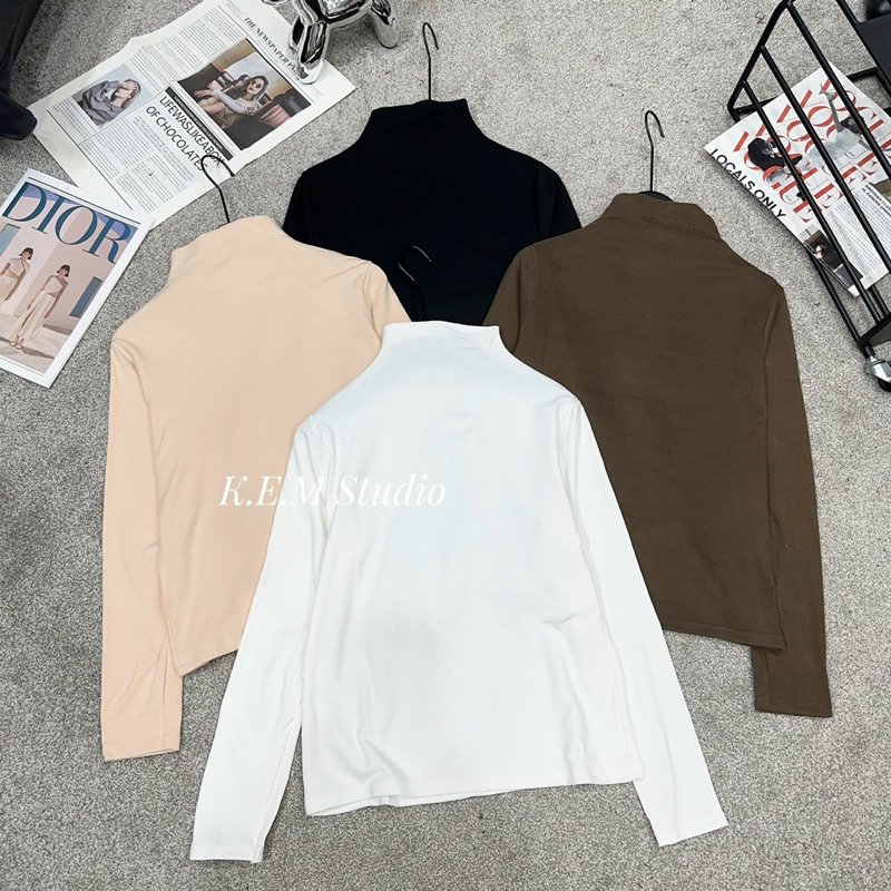 Áo len giữ nhiệt cổ 3 phân