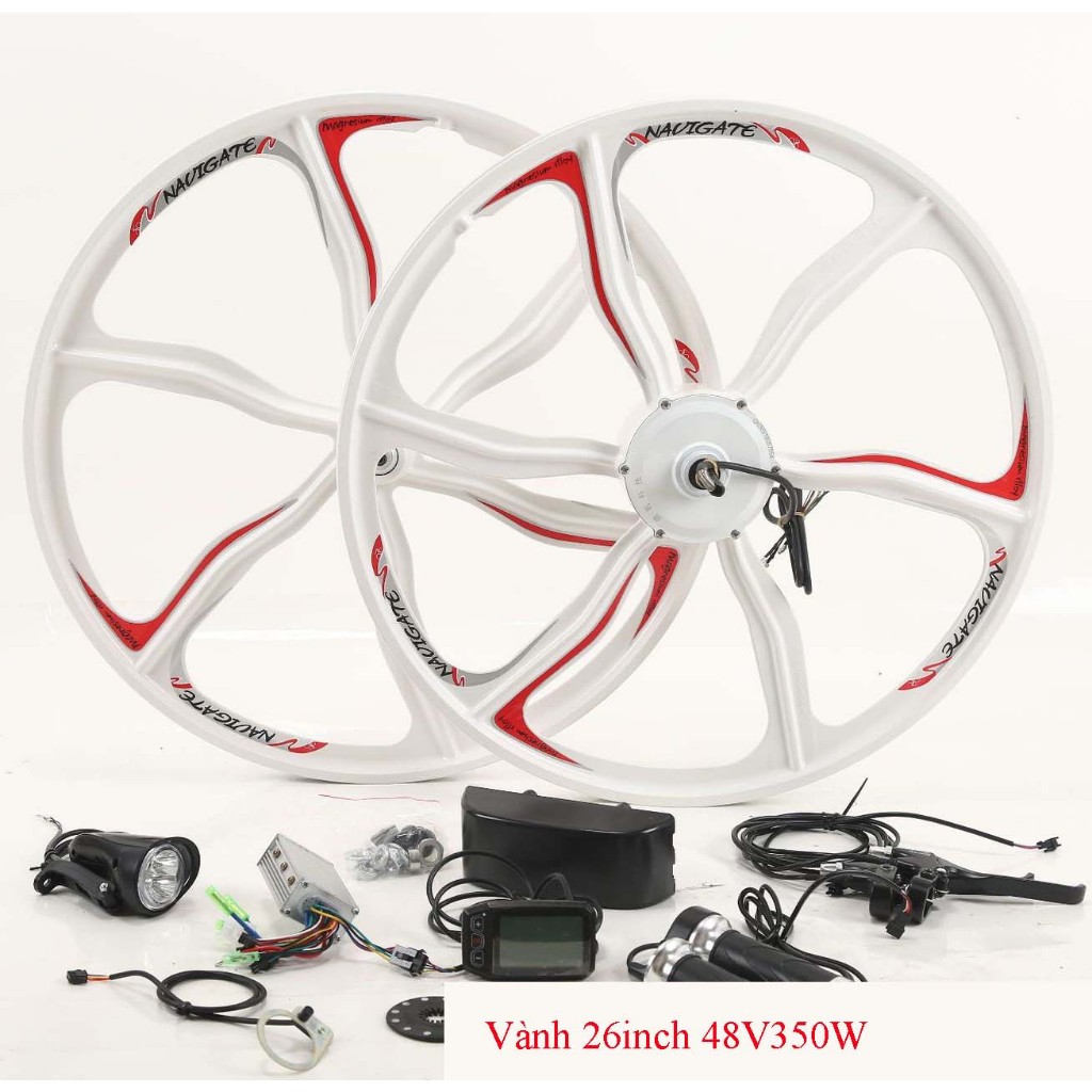 Bộ kít cải tạo xe đạp thể thao thành xe điện 48V