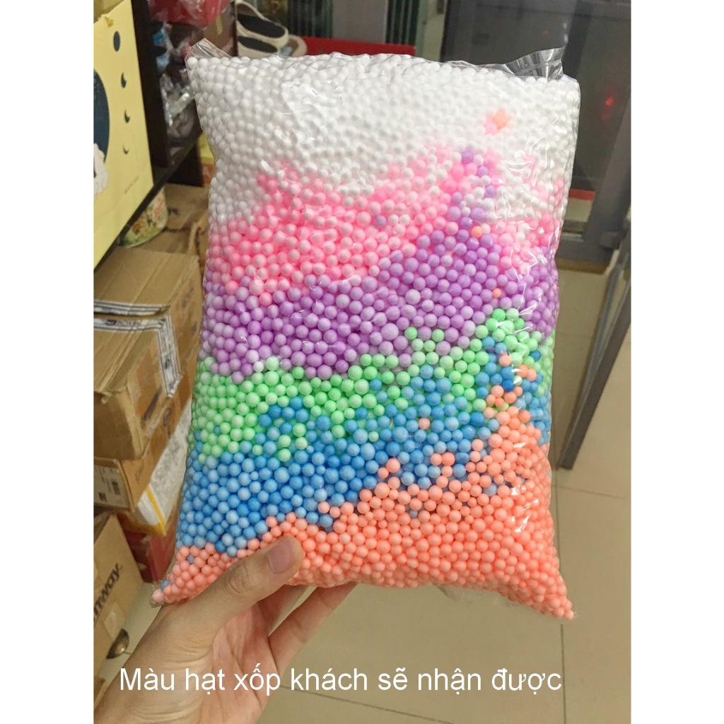 Hạt xốp màu trang trí hộp quà tặng, hạt bi màu phủ bóc quà khối lượng 30gram tại Ivy Store HCM