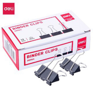Kẹp clip deli 15mm, 19mm, 25mm, 32mm, 41mm, 51mm
