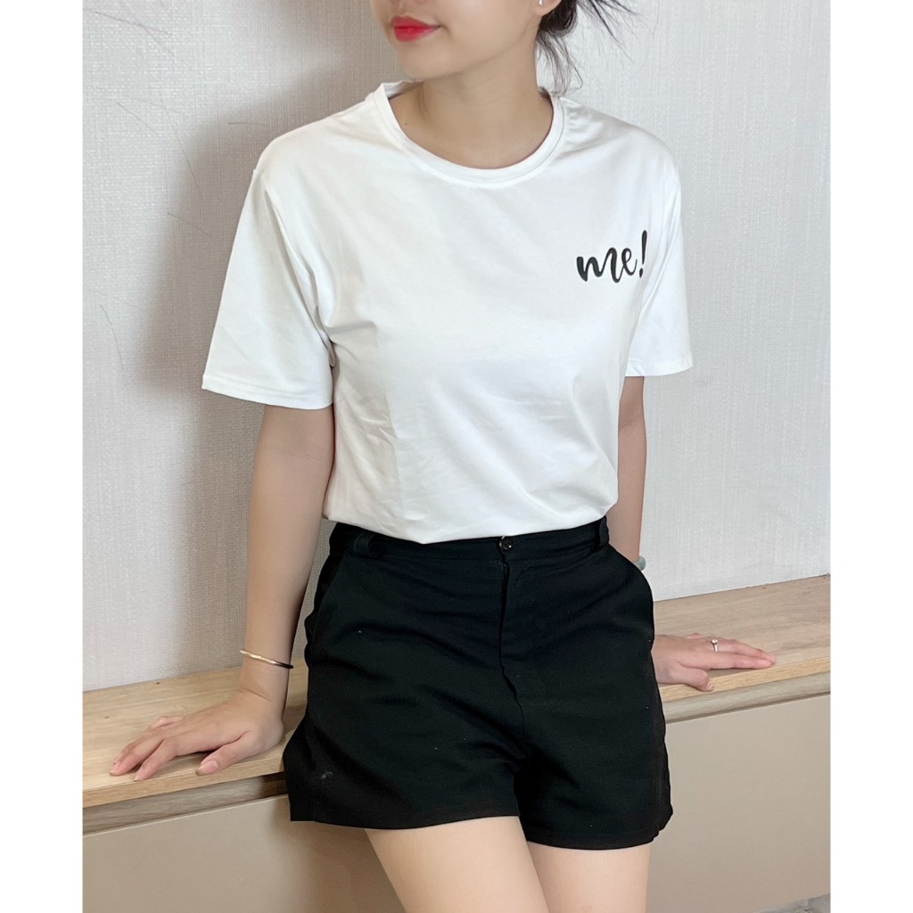 Áo thun thái form vừa in chữ A306