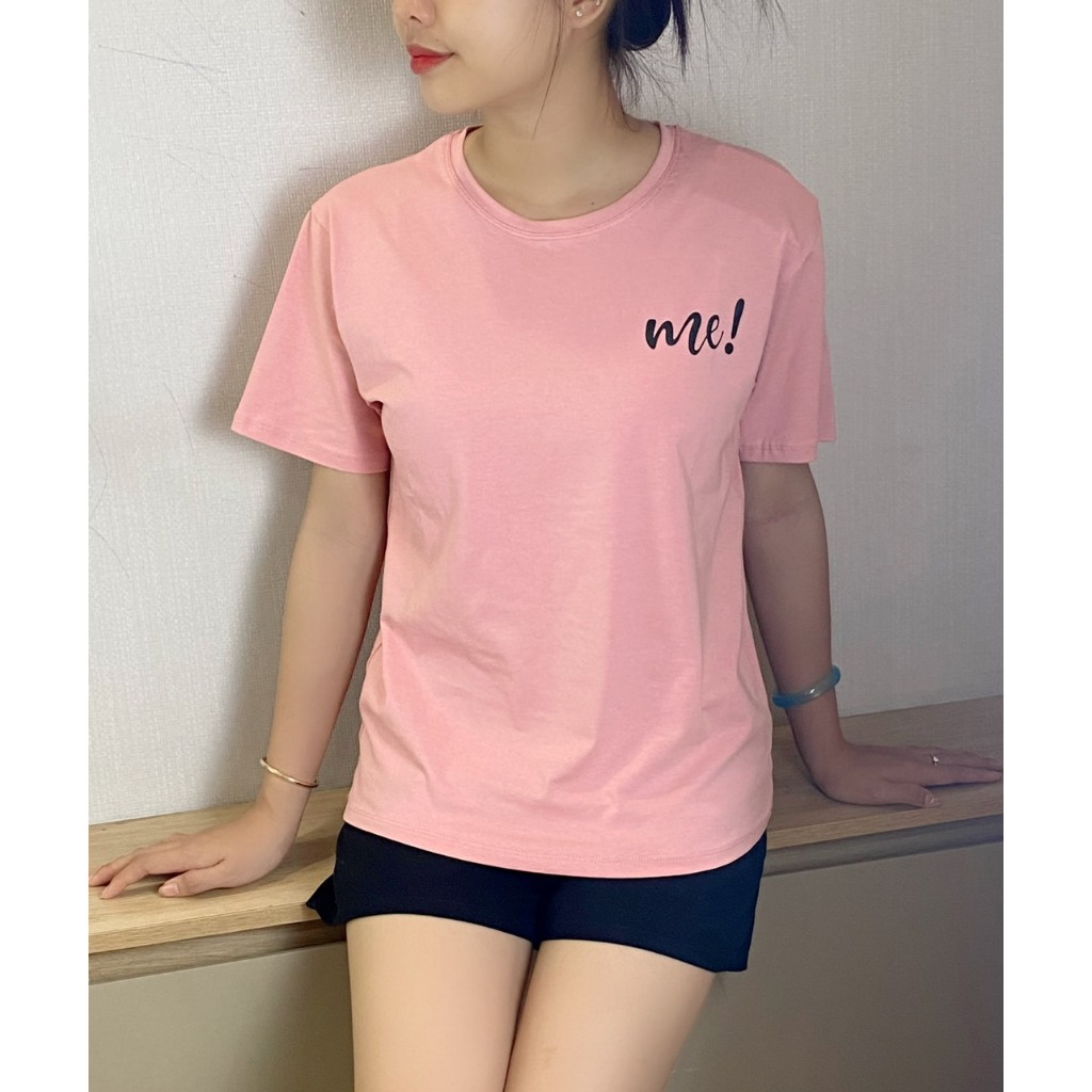 Áo thun thái form vừa in chữ A306