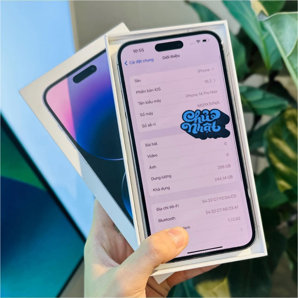 ĐT iphone 14 pro-max phiên bản có dung lượng 256gb - bảo hành 12 tháng - lỗi 1 đổi 1