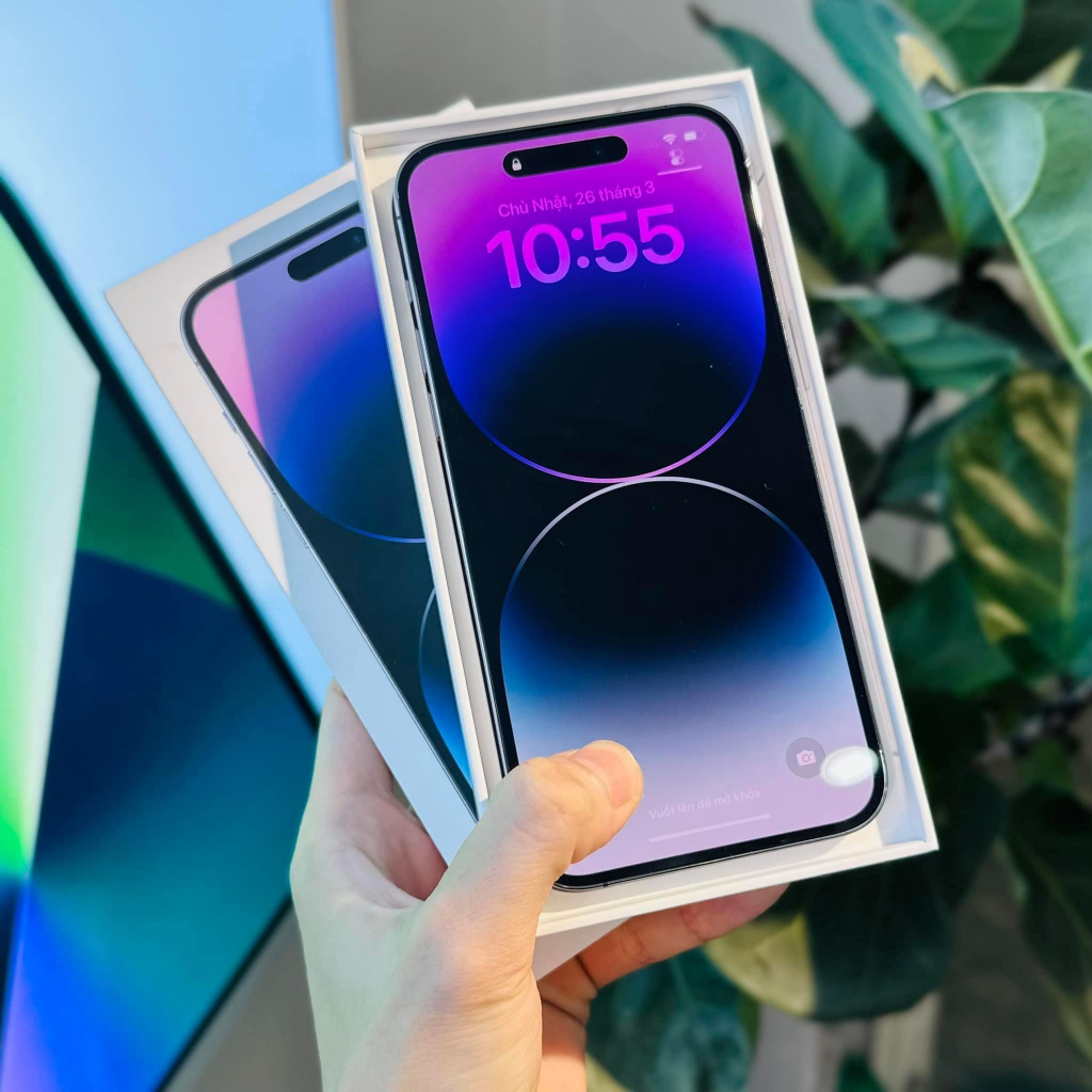ĐT iphone 14 pro-max phiên bản có dung lượng 256gb - bảo hành 12 tháng - lỗi 1 đổi 1