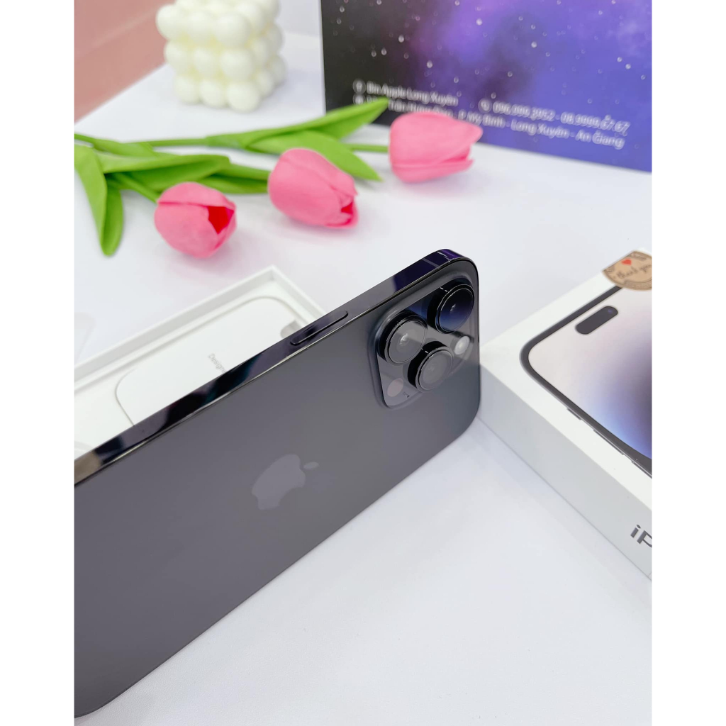 Điện thoại ip _14 prm+ 256gb+new 99+bảo hành ch 12 tháng + đổi trả trong 7 ngày+ full màu
