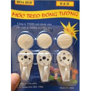 Vỉ 3 móc dán tường Hòa Hợp