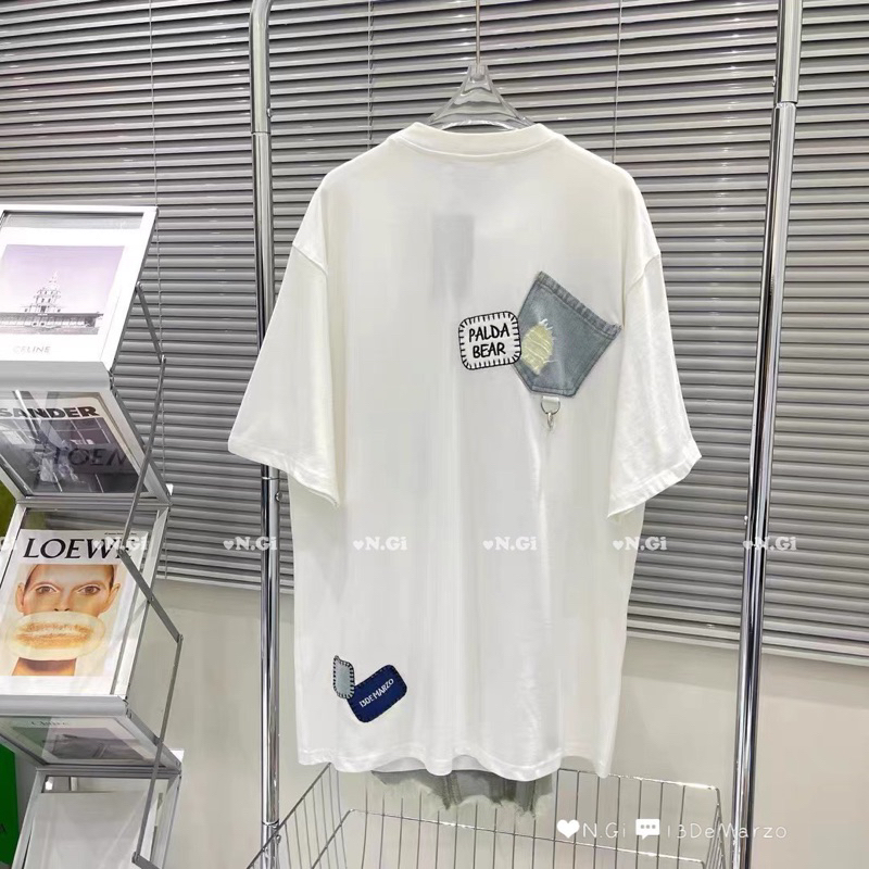 Áo phông 13de marzo phối jeans xích gấu bông