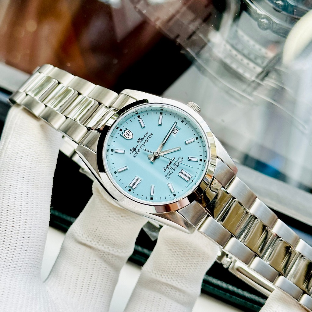 Đồng hồ nam dây thép Olym Pianus Tifany 37mm