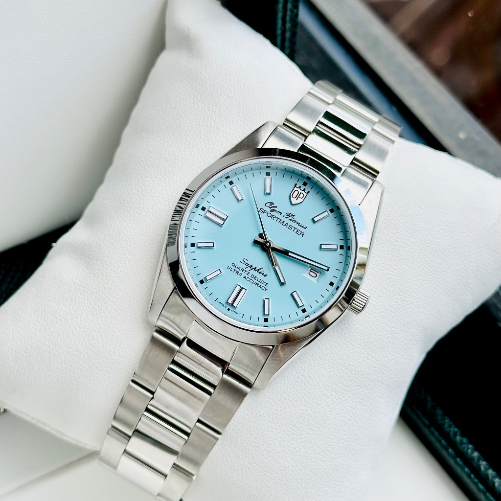 Đồng hồ nam dây thép Olym Pianus Tifany 37mm