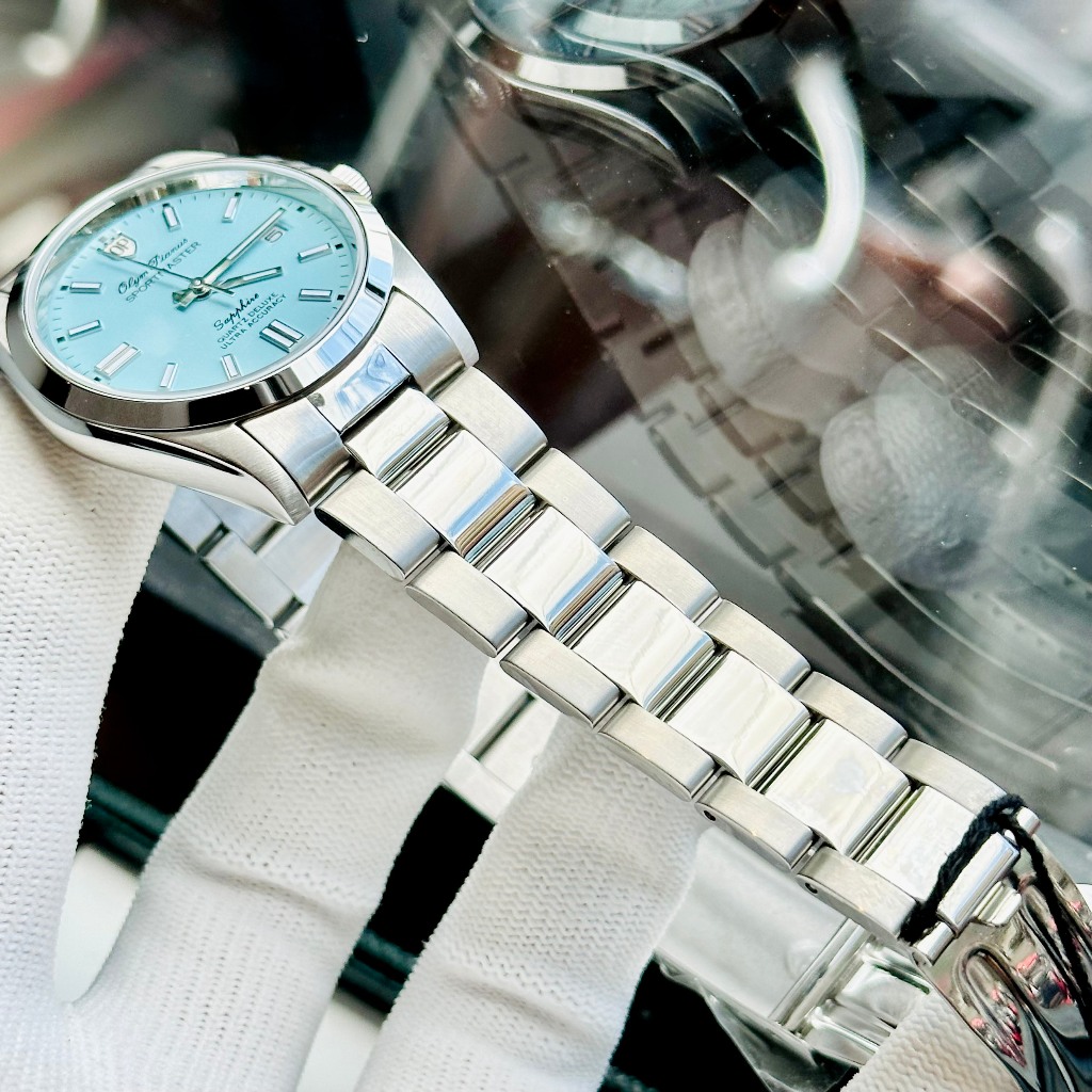 Đồng hồ nam dây thép Olym Pianus Tifany 37mm