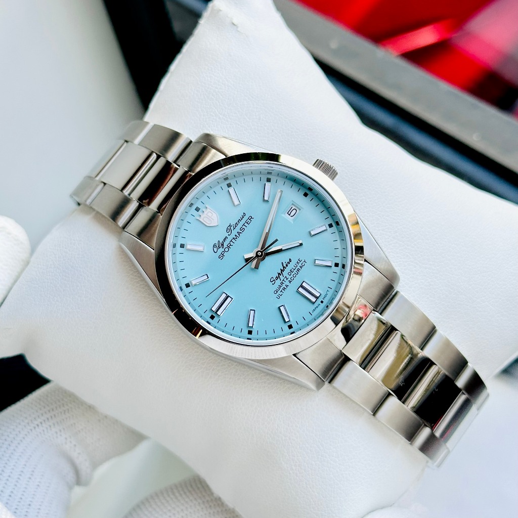 Đồng hồ nam dây thép Olym Pianus Tifany 37mm