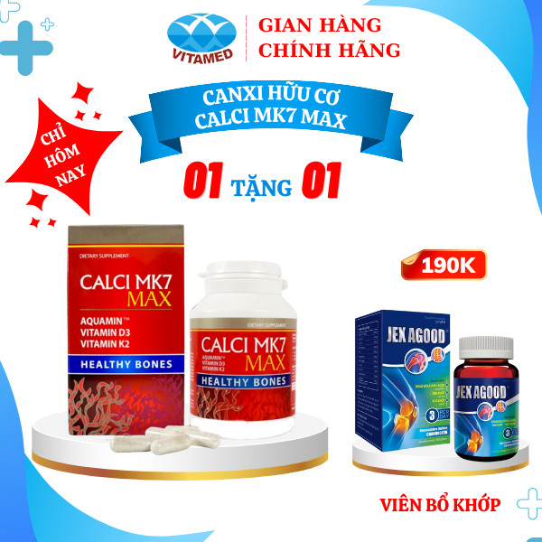 [ Mua 1 Tặng 1 ] Calci Mk7 Max - Canxi Tảo Biển