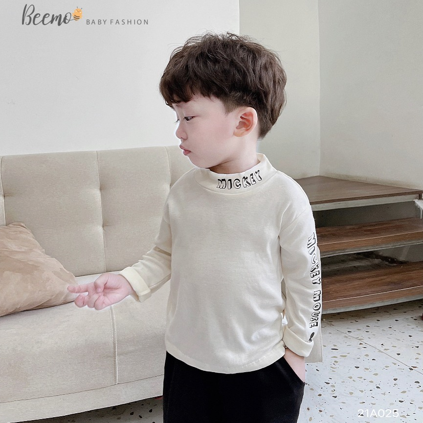 Áo thun dài tay giữ nhiệt BEEMO cho bé trai phong cách Hàn Quốc BE101