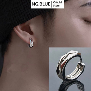 Khuyên tai bông tai vòng xoắn bạc S925 nam nữ không gỉ, không kích ứng tai an toàn phong cách thời trang Hàn Quốc