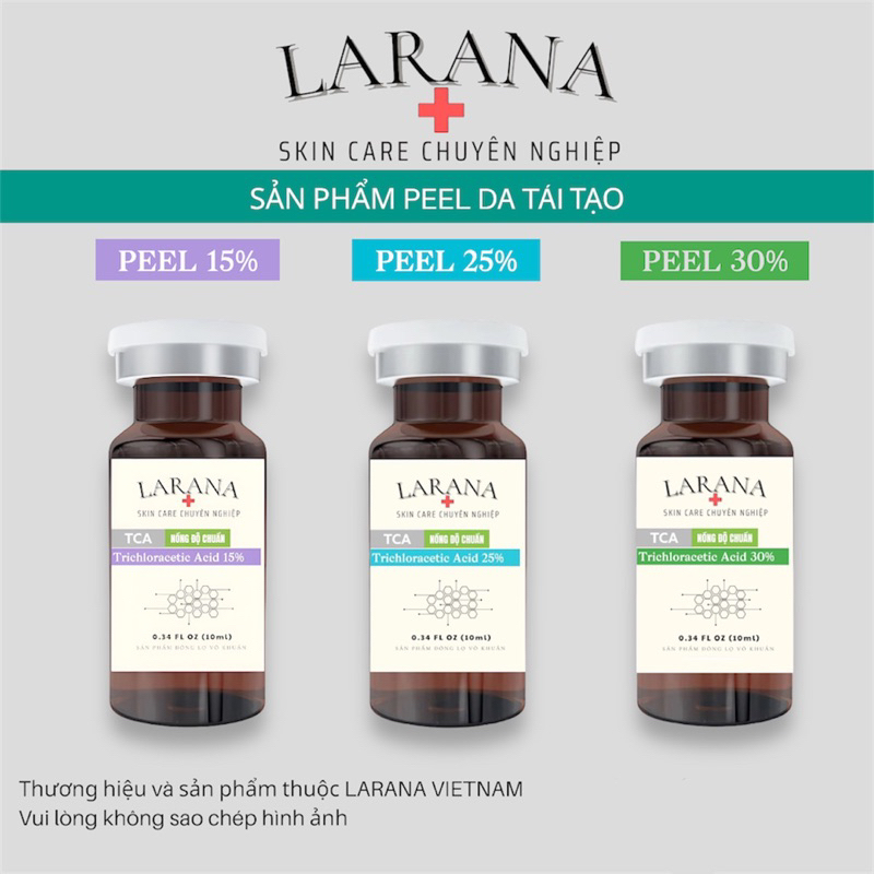 Dung dịch TCA 80% , TCA 70% , TCA 50% , TCA 30% , TCA 25%, TCA 15% Peel da , chấm sẹo rỗ ,làm đầy sẹo