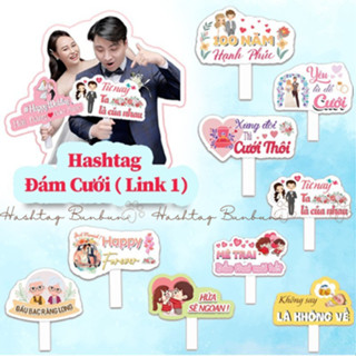 Hashtag cầm tay cưới, biển chụp hình cưới (link 1)