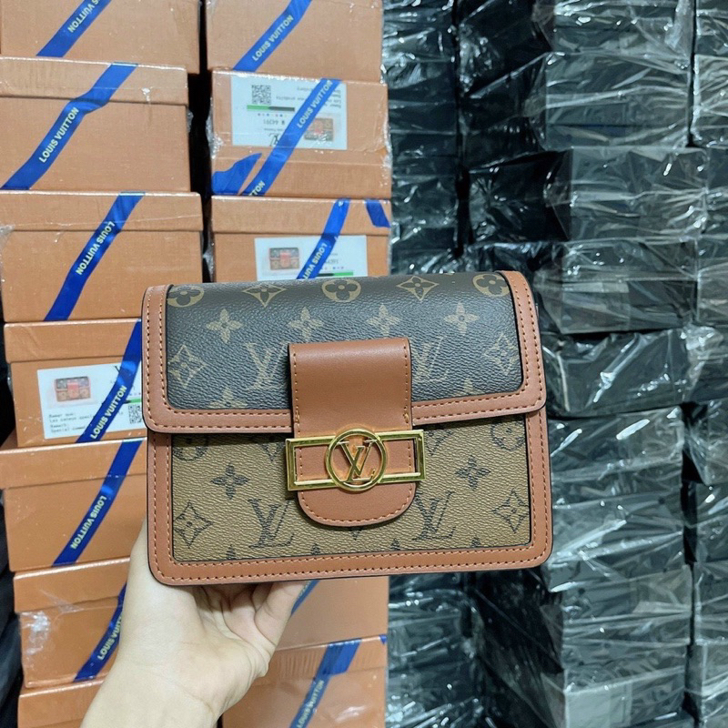 Túi Xách Nữ  DauPHIN Size 21,25 cmBản Vip2  Box Nam Châm Nguyên Siu Đeo Chéo Đeo Kẹp Nách Sang Chảnh M