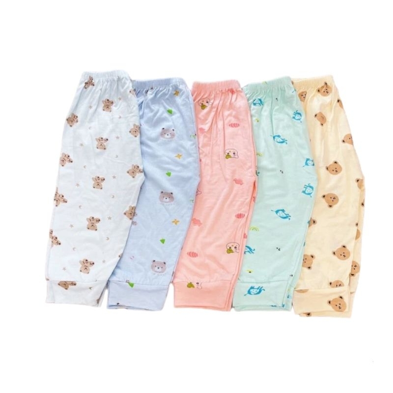 Combo 2 Chiếc Quần dài thun lạnh mỏng mát co giãn cho bé trai bé gái 3-14kg