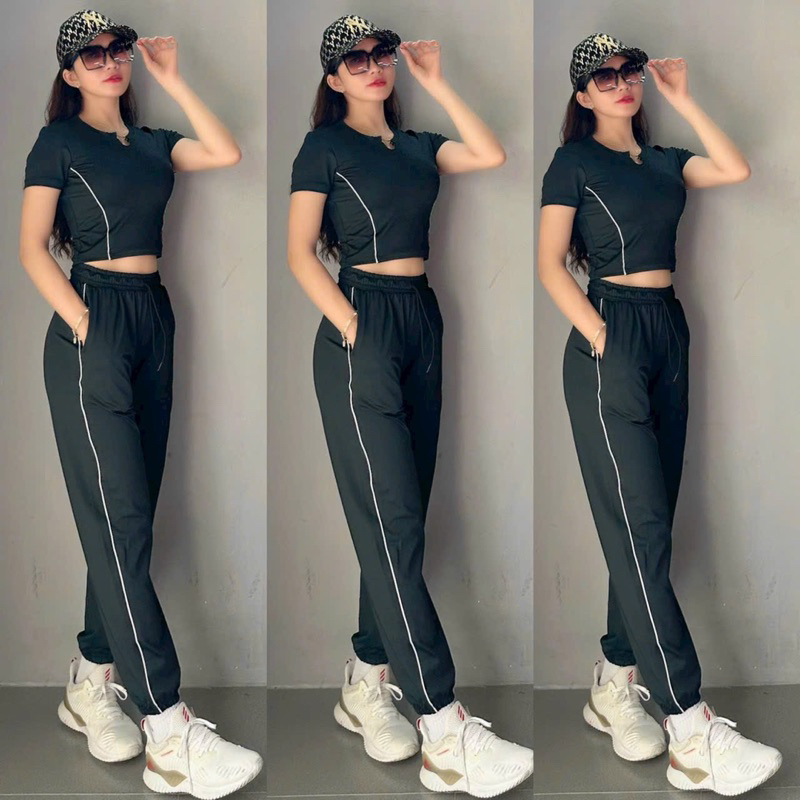 Set đồ tập thể thao gym yoga erobic cao cấp cho nữ