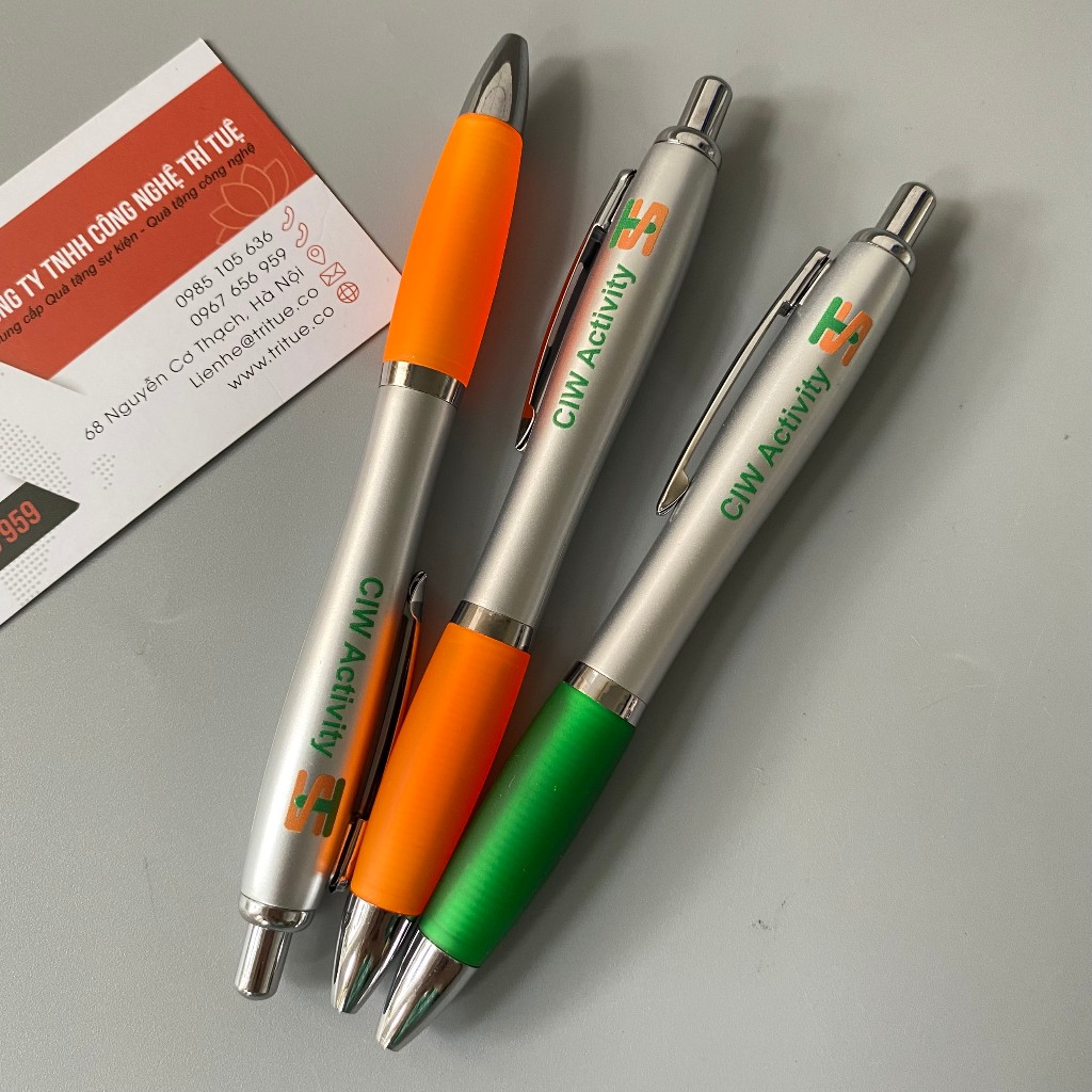 Bút bi quảng cáo in logo theo yêu cầu, in bút nhanh tại Hà Nội từ 100 chiếc