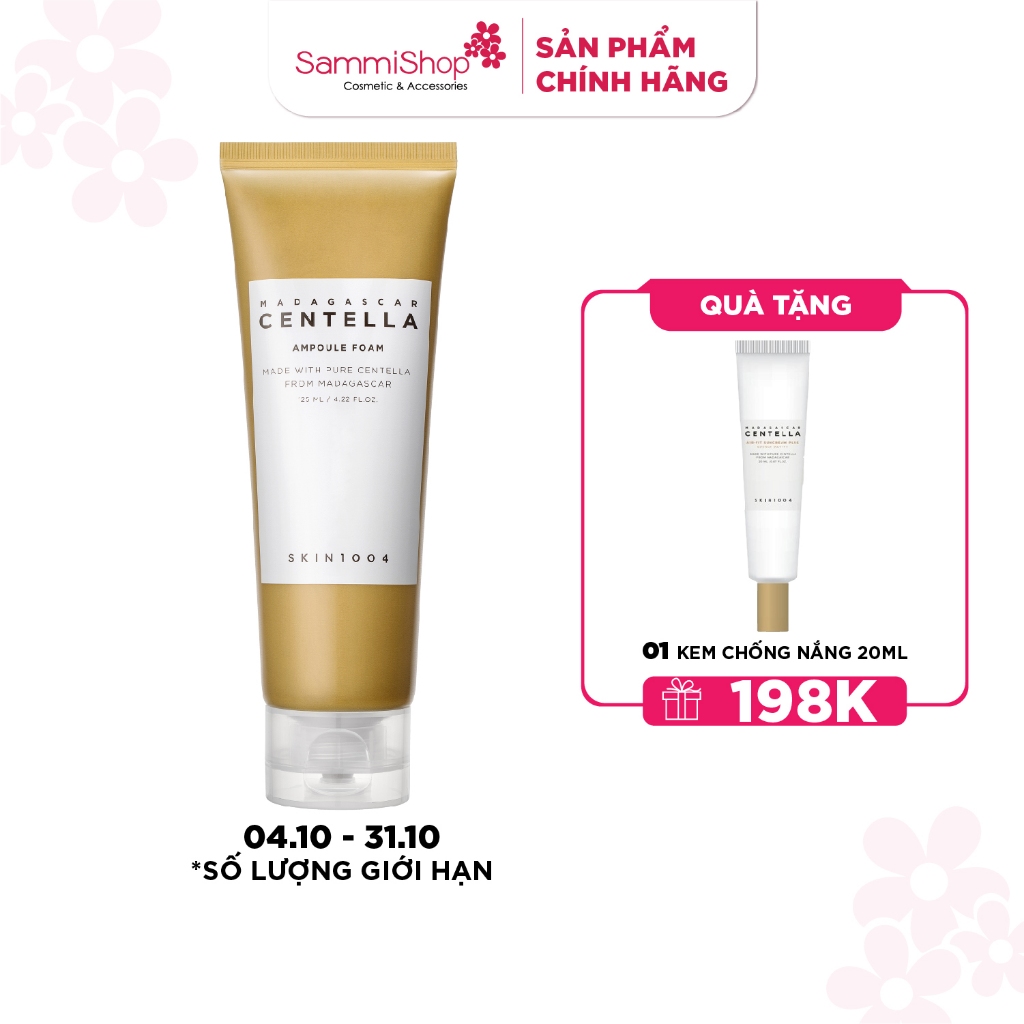 Skin1004 sữa rửa mặt Centella Ampoule Centella Ampoule Foam 125ml