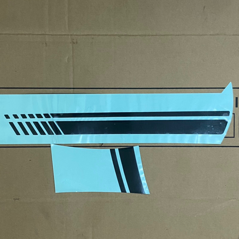 Bộ tem trang trí Vespa màu đen cao cấp