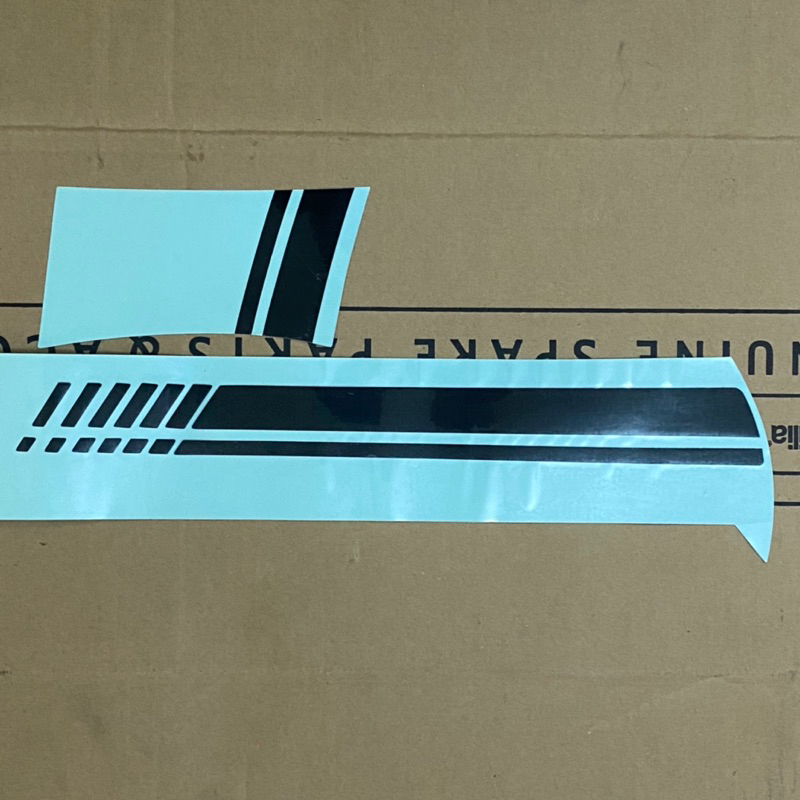 Bộ tem trang trí Vespa màu đen cao cấp