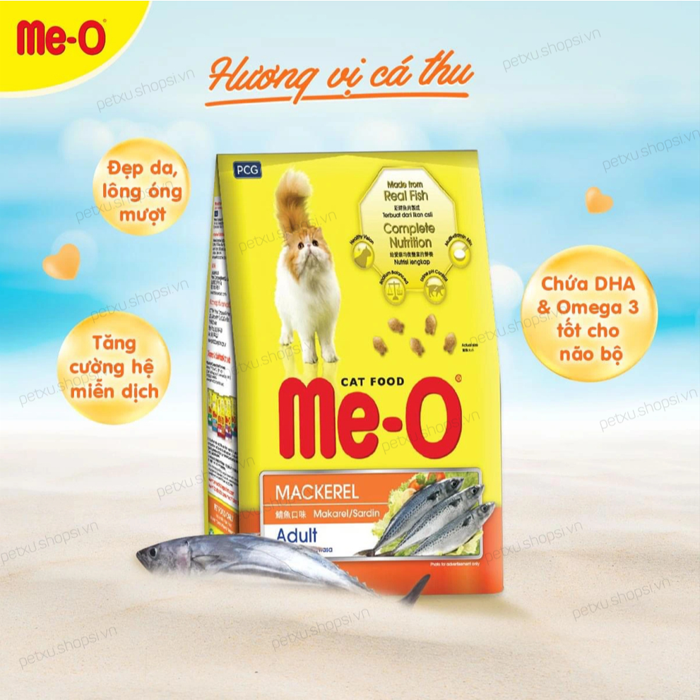 Thức Ăn Cho Mèo - Đồ Ăn Hạt Khô Me-O Adult 350gr - PetXU