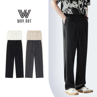 Quần âu nam nữ WHY NOT dáng suông, cạp chun có dây rút, chất Cát Hàn cao cấp dày dặn, form Suông trẻ trung QAR34CT