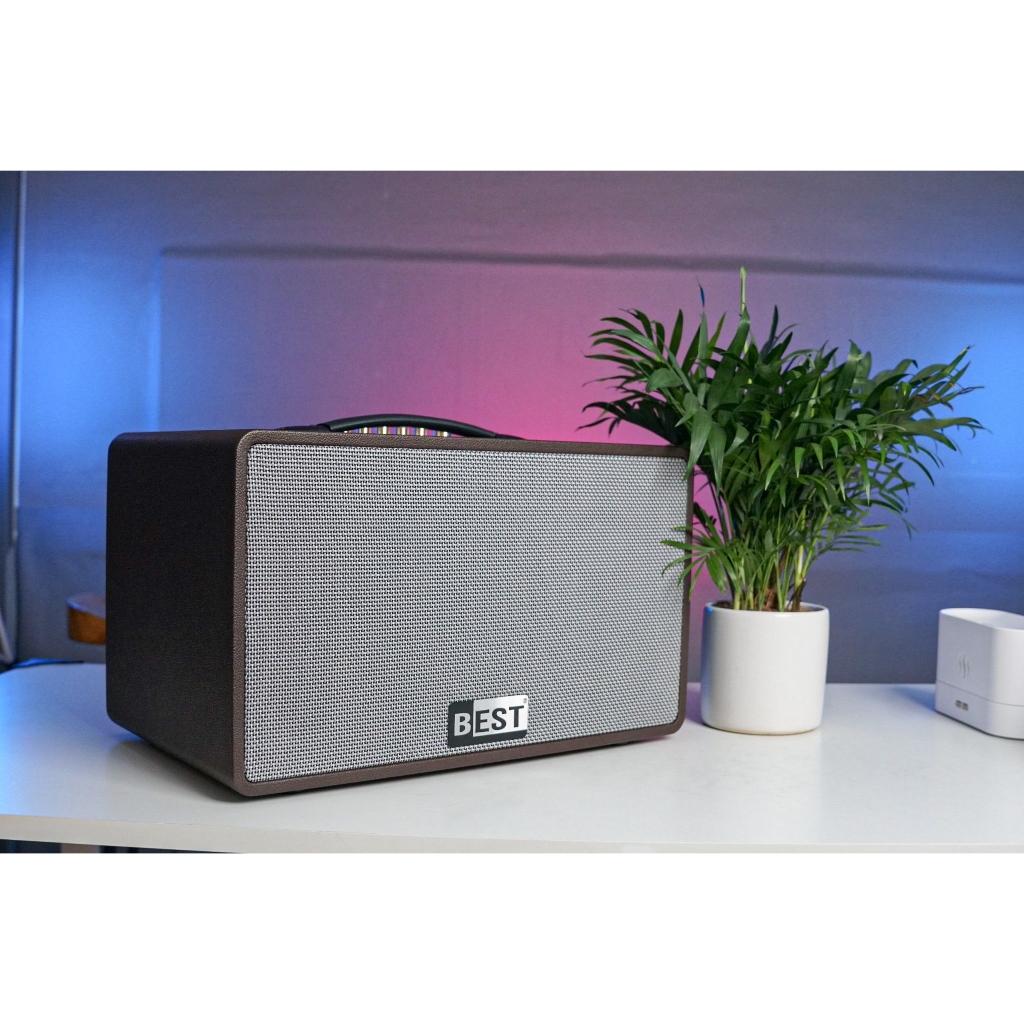 Loa Karaoke xách tay Best LUX 20 | Bass 20cm , Kèm 2 Micro